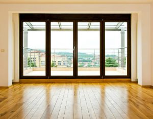 Folding door kaca