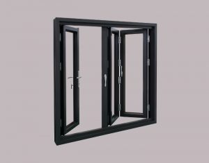 Folding door kaca